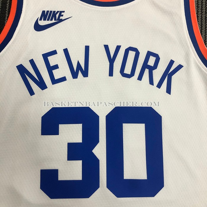Maillot New York Knicks Julius Randle NO 30 75th Anniversary Blanc